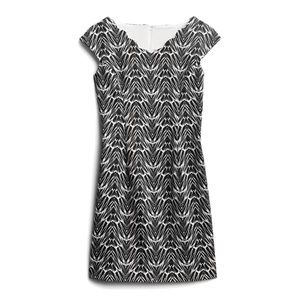 NWT WISP Marianna Scallop Detail Knit Dress